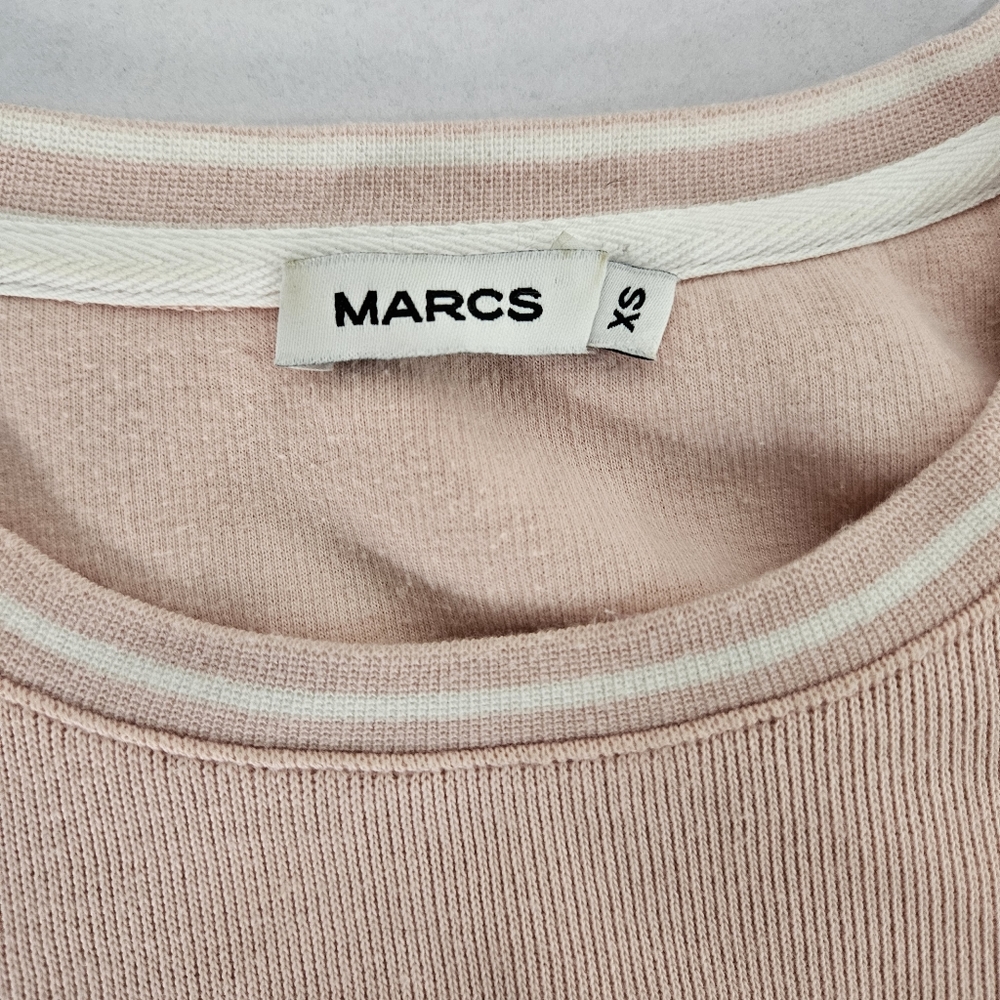 Marcs | Pink & White Shell Cove Knit Short Sleeve | size XS - Picture 9 of 9